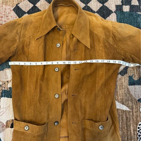 Vintage Men's Brown Suede Shirt Jacket - Picture 9 of 12